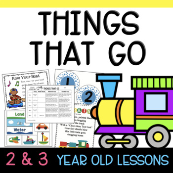 Preview of Two & Three's THINGS THAT GO Lesson Plans