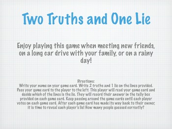 How to Play 2 Truths and a Lie - ThoughtCo