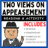 Two Views on Appeasement: Reading, PowerPoint, and Activity