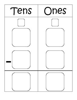 Addition and Subtraction with Regrouping Work Mats - 2 Digit & 3 Digit