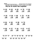 Two and Three digit subtraction without regrouping bundle