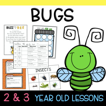 Two and Three's BUGS Lesson Plans by Lovely Commotion Preschool Resources