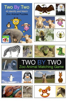 matching game with zoo animals distance learning pre k home school