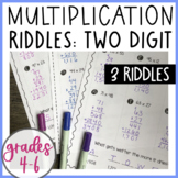 Two Digit Multiplication Riddles - Independent Practice or