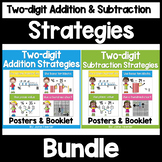 Two digit addition and subtraction posters and booklet bundle