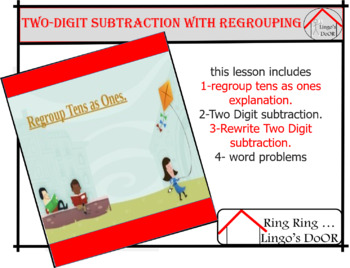 Preview of Two-digit subtraction with regrouping (Lesson plan, lesson explanation)