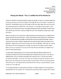 Two-page sample Expository Essay on Muscle Cars in America