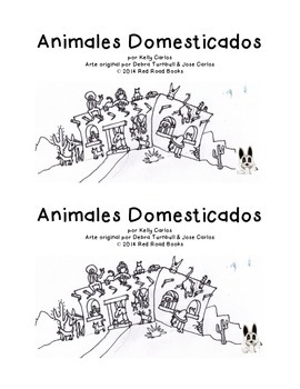 Preview of Two printable thematic books for Animal theme/ Animales Salvajes