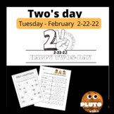 Two's Day Activities - 2s day crown -  February 22, 2022 -