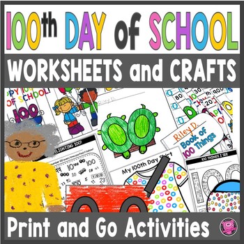 Preview of 100th Day of School Activities Kindergarten & 1st Grade - 100 Day Math