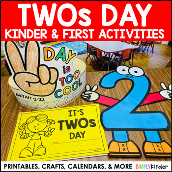 Preview of EDITABLE 2-22 Twos Day (for 2024) with BONUS materials,  2's Day