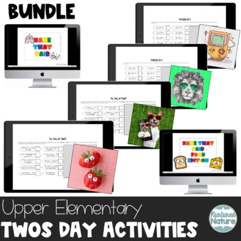 Preview of Twos Day Activities – Morning Meeting Games – Math and ELA Puzzles – Twosday 2/2