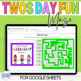 Twos Day Digital Task Cards and Maze