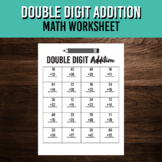 Twos Day Double Digit Addition Math Worksheet | February 2