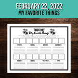 Twos Day | February 22, 2022 | 2 Favorite Things Art and W