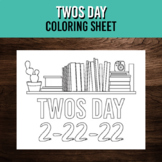 Twos Day | February 22, 2022 | Coloring Page | 2s Day | 2-