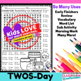 Twos Day Activity | Word Search | 2's Day | 2-22-22 | Twos