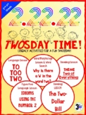 Twosday | Two's Day | 2s Day | Literacy Activities for 2/22/22
