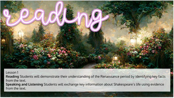 Preview of Tx Amplify Gr5 Unit 6: Intro Shakespeare: A Midsummer Night’s Dream Slides