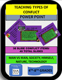 TEACHING TYPES OF CONFLICT POWER PT WITH 38 EXAMPLES