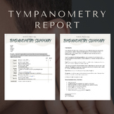 Tympanometry Report Template