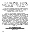 Tyner - Stage 2 Cut Up Sentences Pack