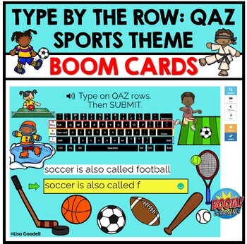 Preview of Type By the Row: QAZ BOOM CARDS Sports Theme