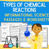 Type of Chemical Reactions: Chemistry Reading Passages, Wo