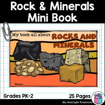 Preview of Type of Rocks and Minerals Mini Book for Early Readers: Rock, Minerals, Gemstone