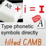 Type phonetic symbols directly, Multifunctional font for e