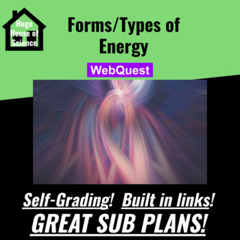 Preview of Types/Forms of Energy Webquest (GREAT SUB PLANS OR DISTANCE ED!)