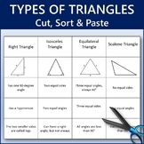 Types Of Triangles Cut, Sort and Paste Activity - Math