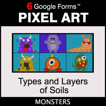 Preview of Types and Layers of Soils - Digital Science Pixel Art | Google Forms