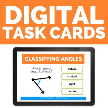 Types of Angles Acute Right Obtuse and Straight Activities - Digital Boom  Cards™