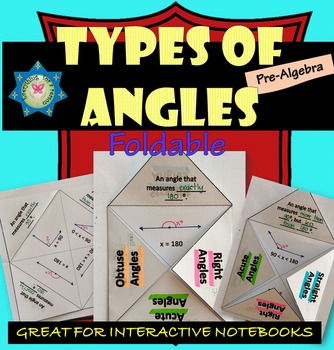 Preview of Types of Angles Foldable