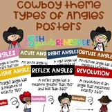 Types of Angles Math Posters with a Cowboy Theme