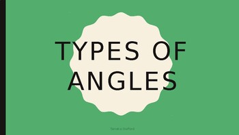 Types of Angles Teaching Slides