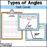 Types of Angles | Task Cards