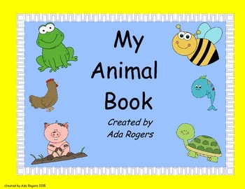 Preview of Types of Animals Book