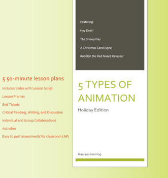 Preview of Types of Animation Holiday Edition