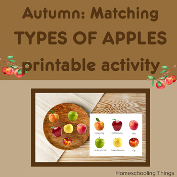 Types of Apples multiple matching activities (print & cursive) | TPT