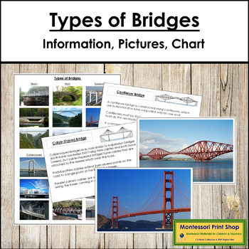 Preview of Types of Bridges - Information, Photographs & Control Chart