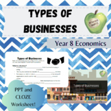 Secondary Economics Types of Businesses PPT and Guided Not