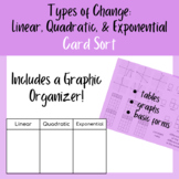 Types of Change - Card Sort (Linear, Quadratic, & Exponent