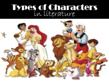 Types of Characters PowerPoint with EMBEDDED VIDEO EXAMPLES! | TPT