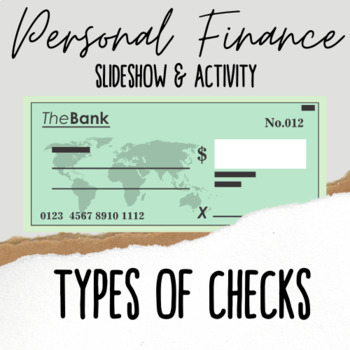 Preview of Types of Checks Slideshow and Activity