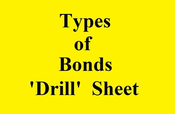 Preview of Types of Chemical Bonds 'Drill' Sheet