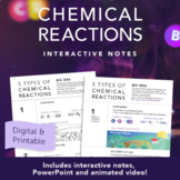 Types of Chemical Reactions - Interactive Notes & PowerPoint