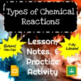 Types of Chemical Reactions Lesson, Notes, and Practice Ac