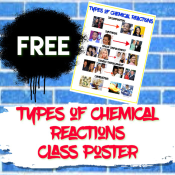Preview of Types of Chemical Reactions Poster